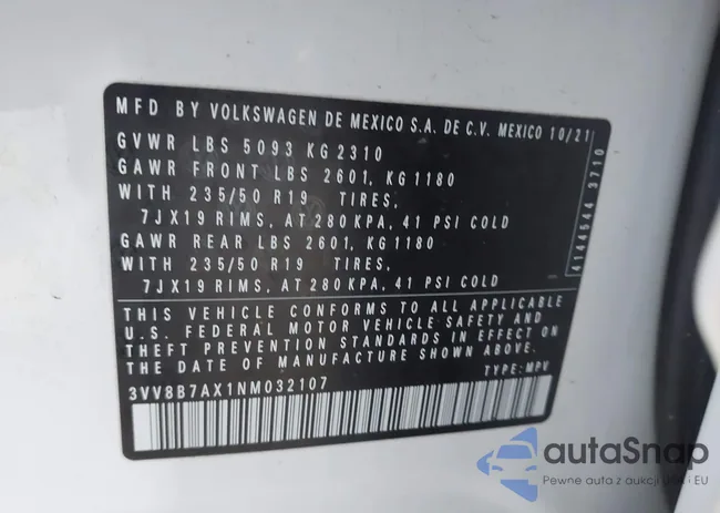 3VV8B7AX1NM032107: 43186289