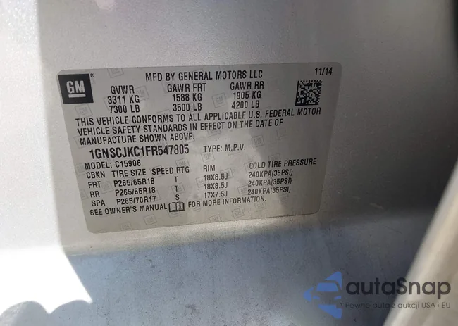 1GNSCJKC1FR547805: 43186369