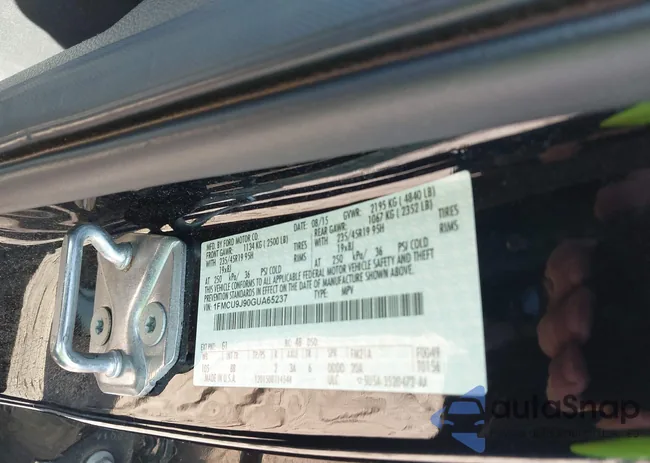 1FMCU9J90GUA65237: 43186425