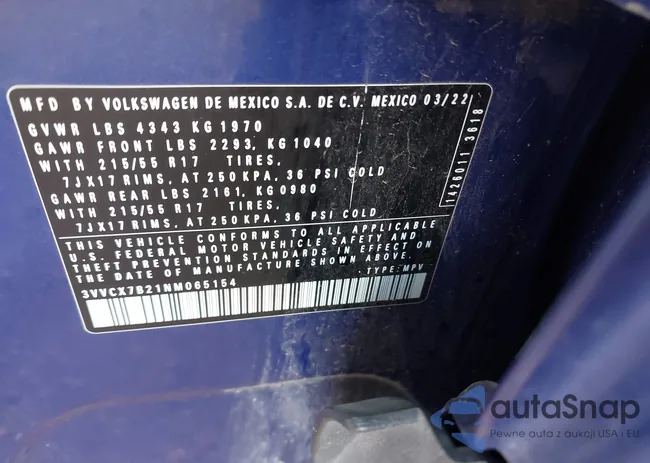 3VVCX7B21NM065154: 43186507