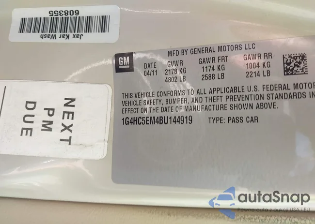 1G4HC5EM4BU144919: 43185638