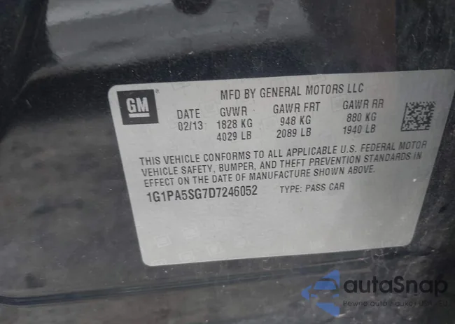 1G1PA5SG7D7246052: 43185649
