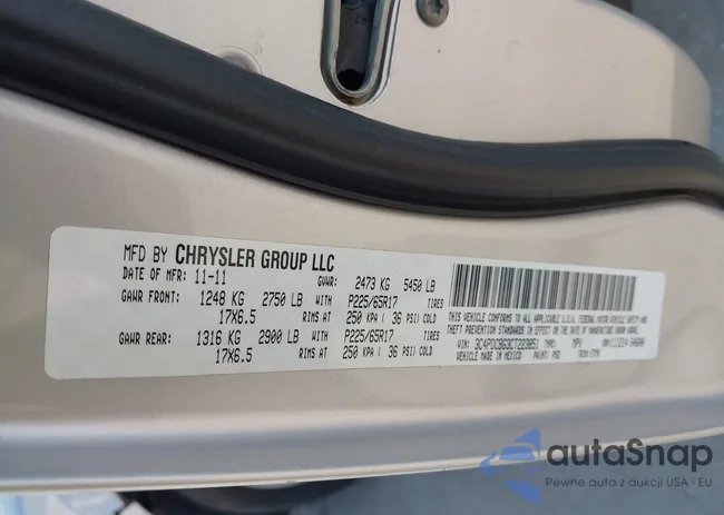 3C4PDCBG3CT223851: 43185690