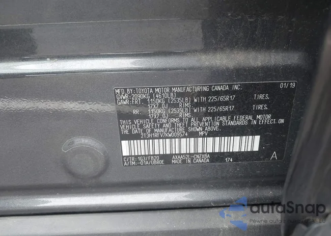 2T3H1RFV7KW009574: 43185871