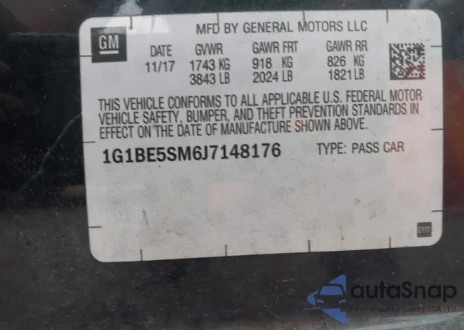 1G1BE5SM6J7148176: 43185932