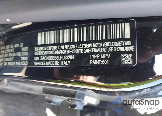 ZACNJBBB6LPL93284: 43185978