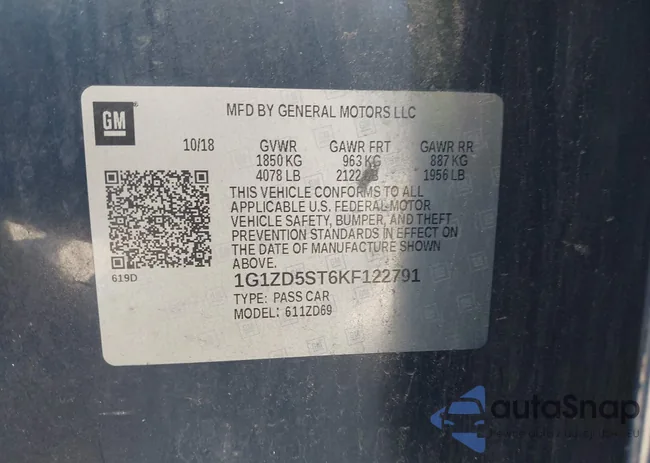 1G1ZD5ST6KF122791: 43186996