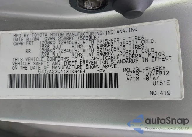 5TDZA23C44S108484: 43187169