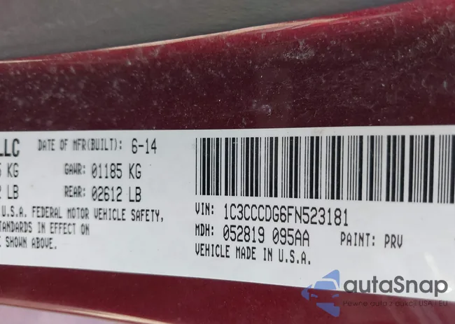 1C3CCCDG6FN523181: 43187260