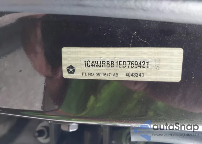 1C4NJRBB1ED769421: 43187321