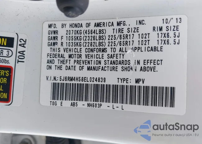 5J6RM4H58EL024839: 43187393
