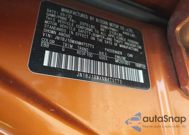 JN1BJ1BWXNW475773: 43187490