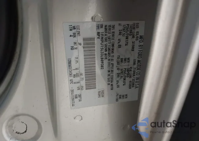 1FMPU15L33LB89382: 43187572