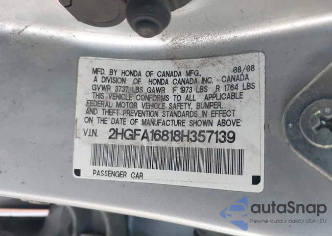 2HGFA16818H357139: 43186612