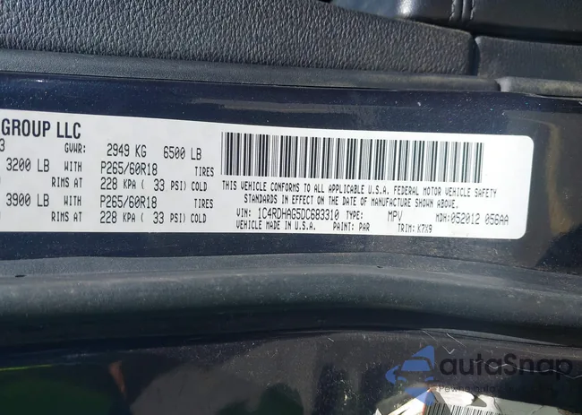 1C4RDHAG5DC683310: 43186658