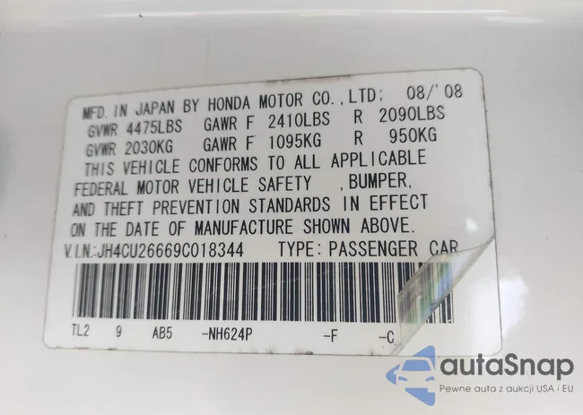 JH4CU26669C018344: 43186944