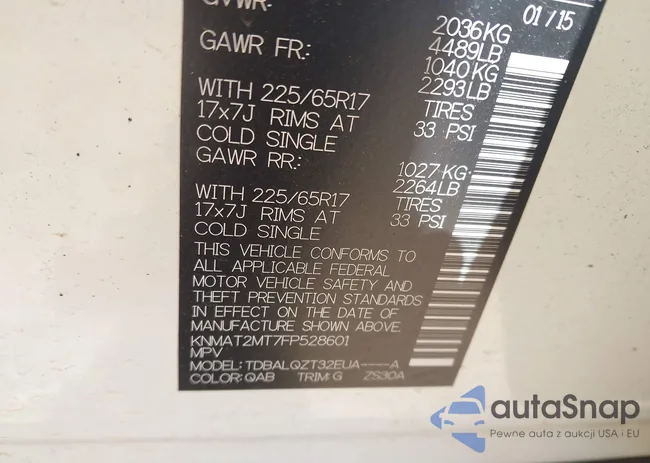 KNMAT2MT7FP528601: 43186945