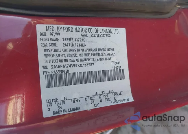 2MEFM74W5XX733287: 43186973