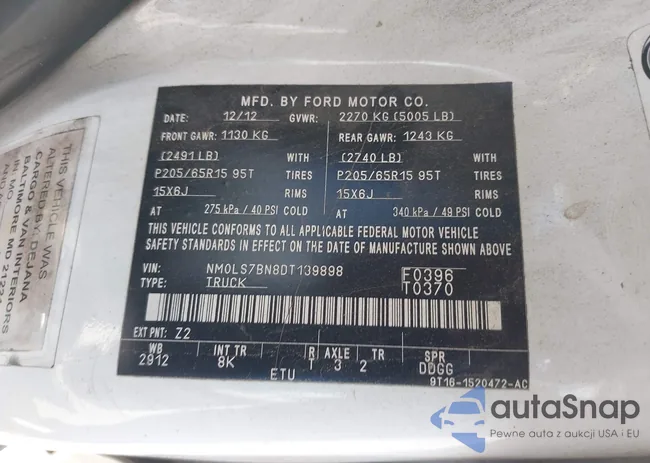 NM0LS7BN8DT139898: 43187990