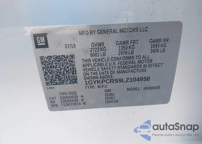 1GYKPCRS9LZ104958: 43188013