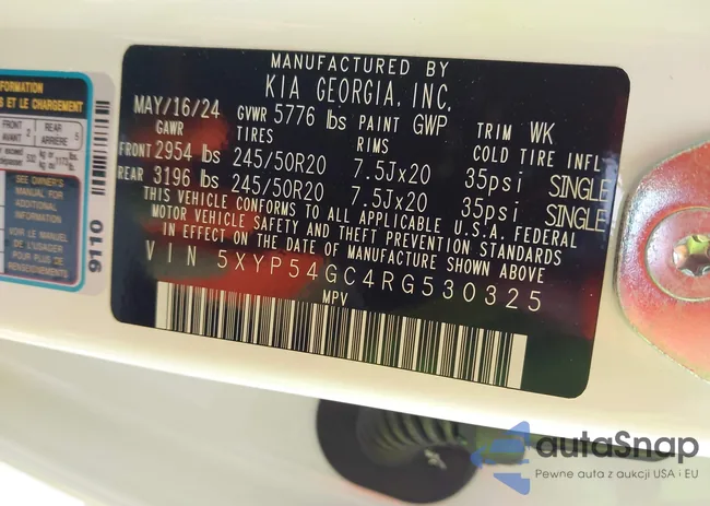 5XYP54GC4RG530325: 43188053