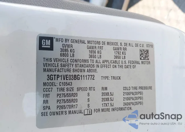 3GTP1VE03BG111772: 43188217