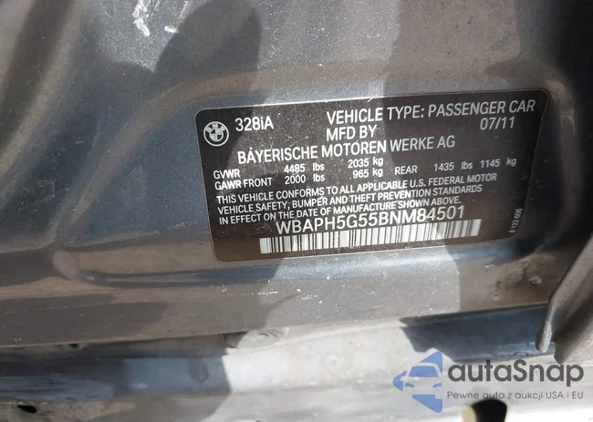 WBAPH5G55BNM84501: 43188234