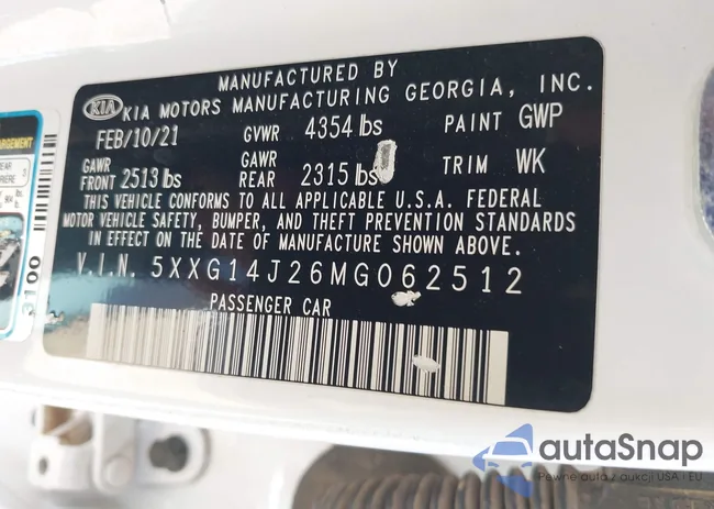 5XXG14J26MG062512: 43188320