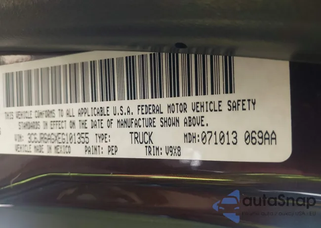 3C6JR6AGXEG101355: 43188356