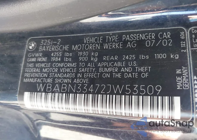 WBABN33472JW53509: 43188394