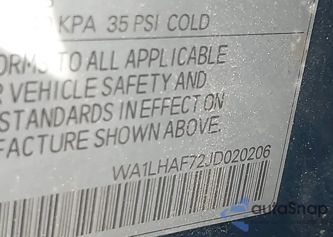 WA1LHAF72JD020206: 43188437