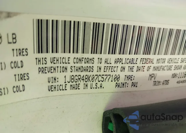 1J8GR48K07C577100: 43187761