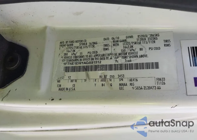 1FTNE1EW1ADA91512: 43187881