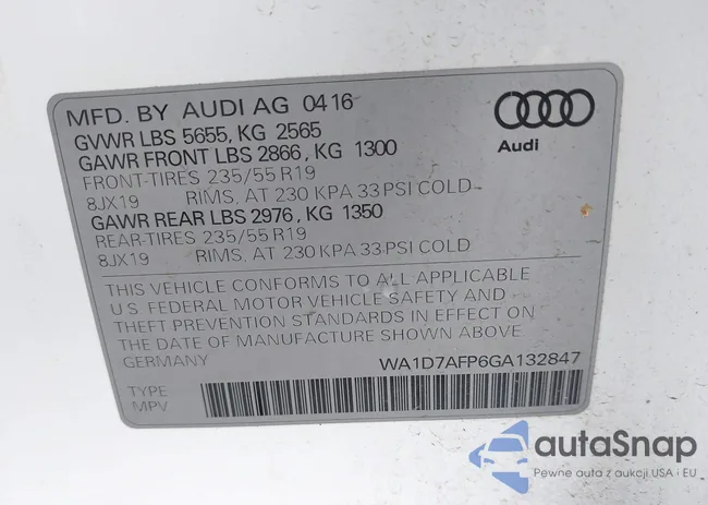 WA1D7AFP6GA132847: 43187912