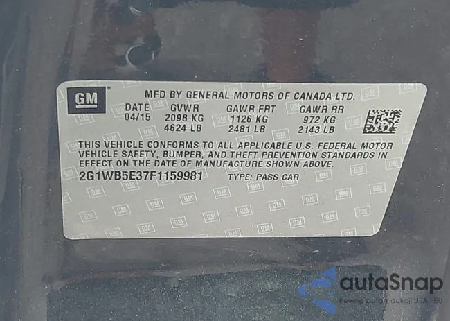 2G1WB5E37F1159981: 43187934