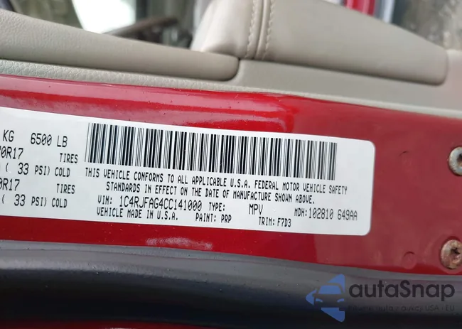 1C4RJFAG4CC141000: 43189004