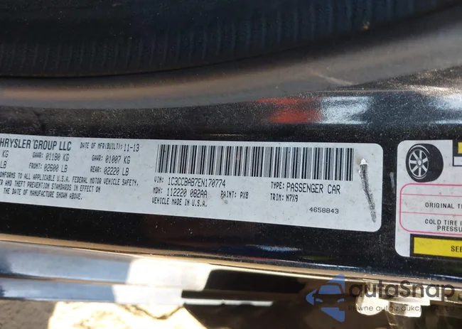 1C3CCBAB7EN170774: 43189056