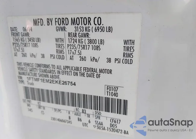 1FTMF1EM2EKE26754: 43189162