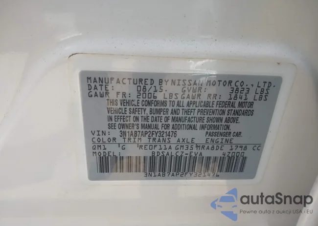 3N1AB7AP2FY321476: 43189163