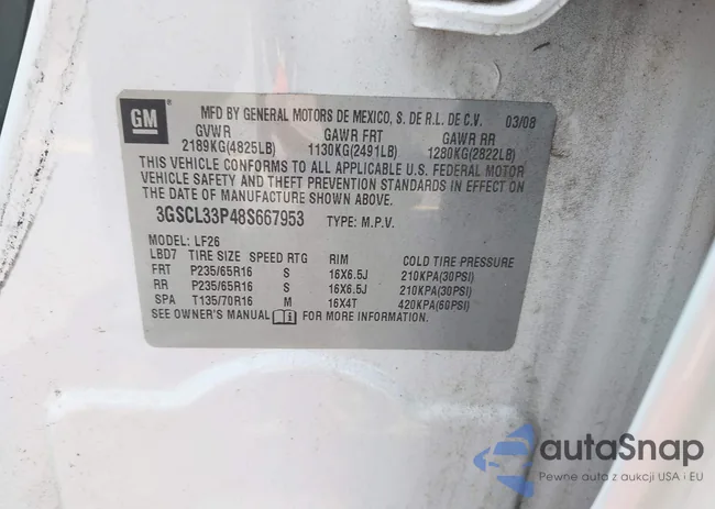 3GSCL33P48S667953: 43189196