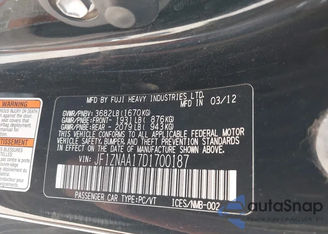 JF1ZNAA17D1700187: 43189197