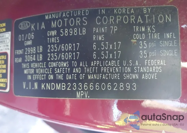 KNDMB233666062893: 43189238