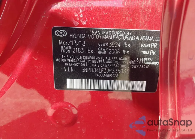 5NPD84LF3JH335033: 43189439