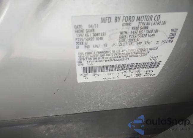 1FMHK8F84BGA56540: 43189466