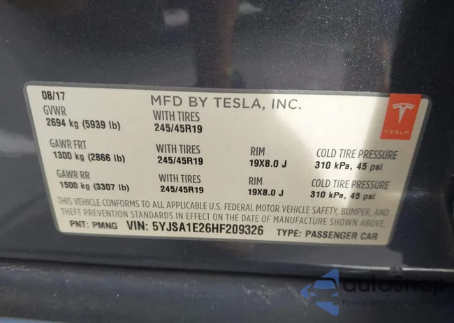 5YJSA1E26HF209326: 43189528