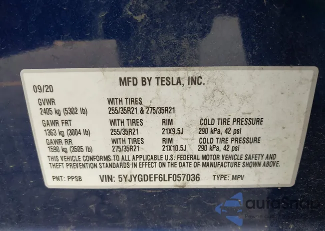 5YJYGDEF6LF057036: 43189529