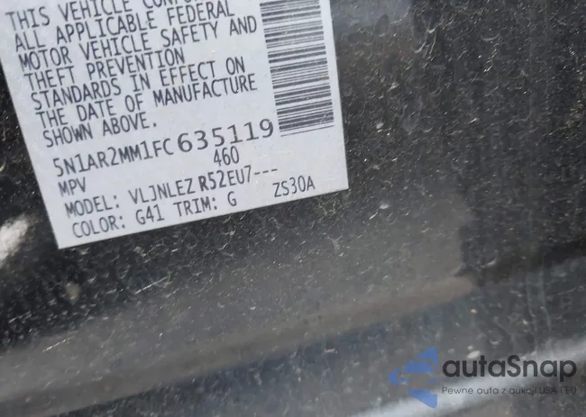 5N1AR2MM1FC635119: 43189530