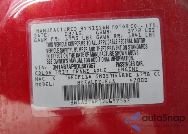 3N1AB7AP9DL697957: 43189551