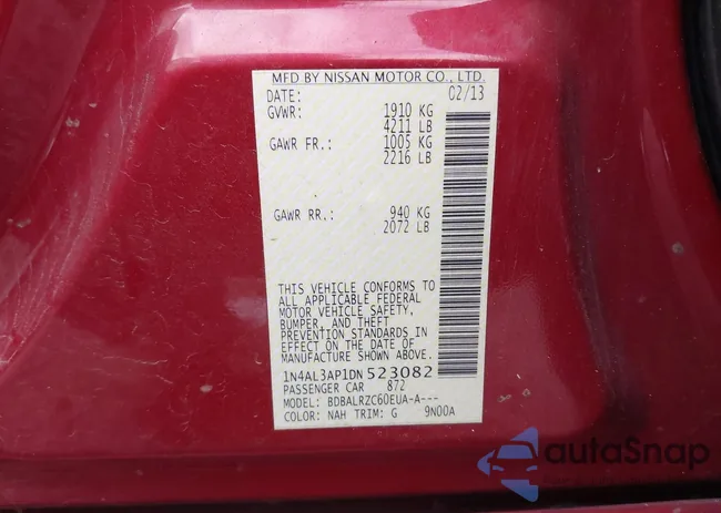 1N4AL3AP1DN523082: 43188664