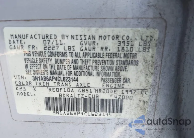 3N1AB6AP4CL623144: 43188921